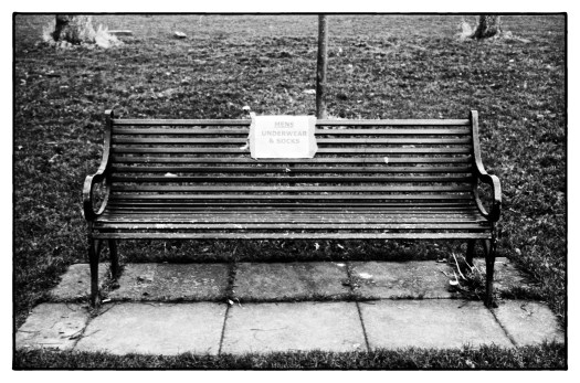 Mens underwear and socks bench 35mm HP5