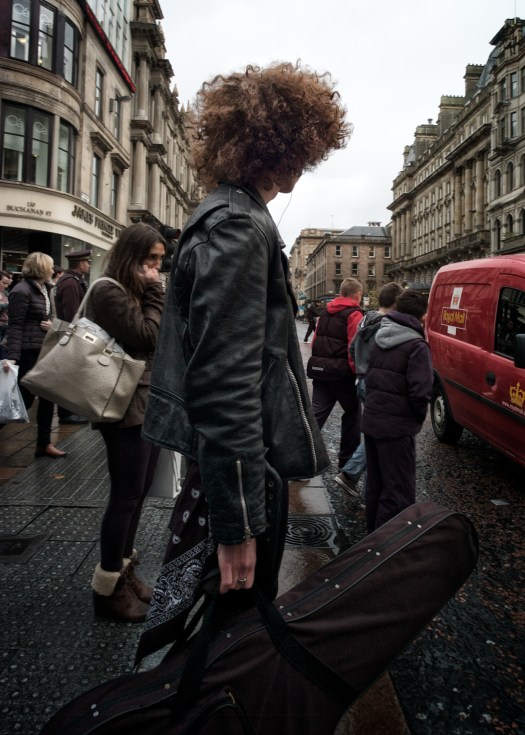 Big hair near to George Square