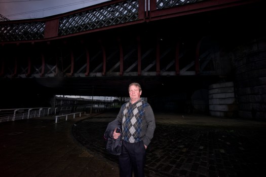 Man under Clyde Bridge