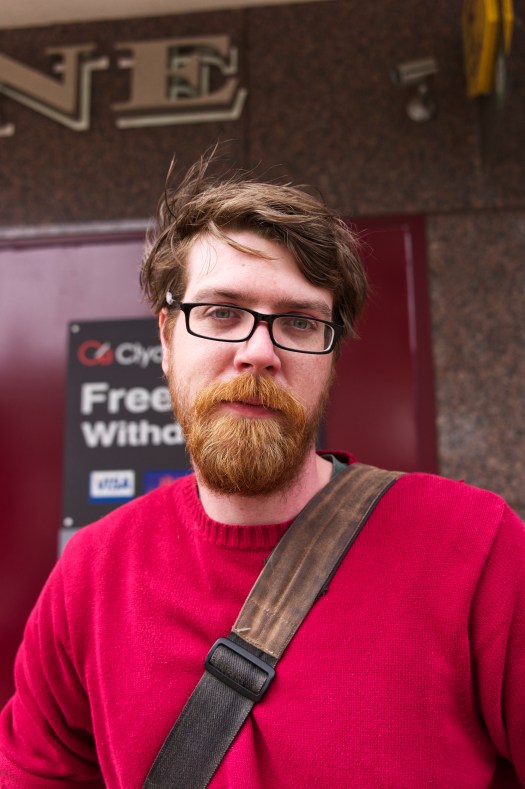 Young man on Cambridge street